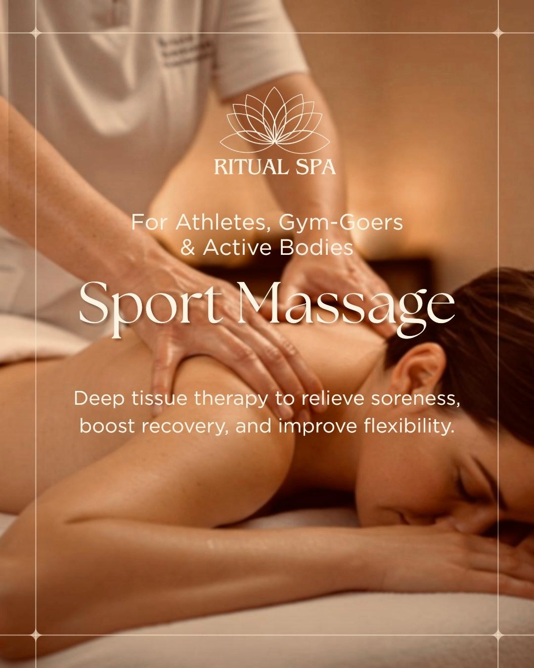 90 Mins Sports Massage for PlayNow Members